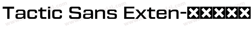 Tactic Sans Exten字体转换